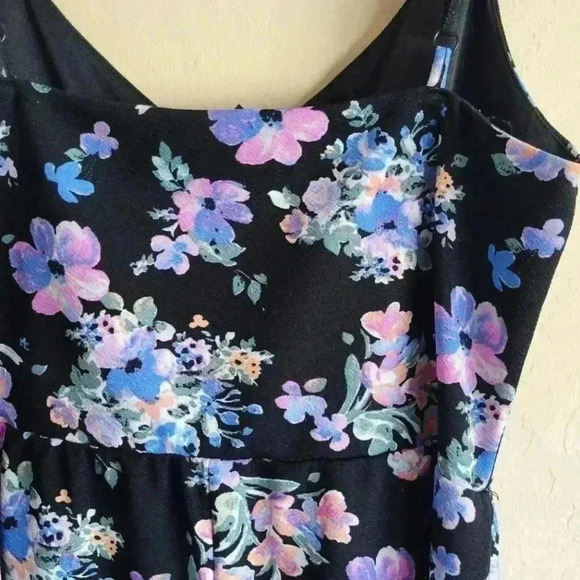 Derek heart black and floral sleeveless romper size large juniors - Picture 8 of 11
